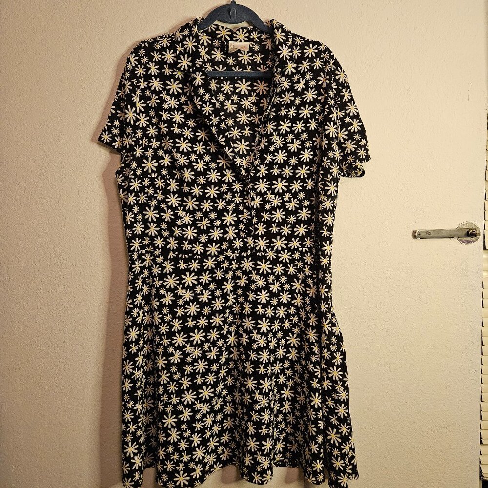 Floral Print Button Down Dress